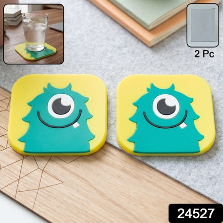Silicone Coasters  Fun Monster Design With Heat Resistance