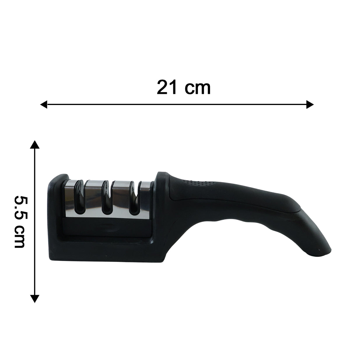 3 Stage Manual Knife Sharpener Tool For Steel And Ceramic Knives Kitchen (1 Pc)
