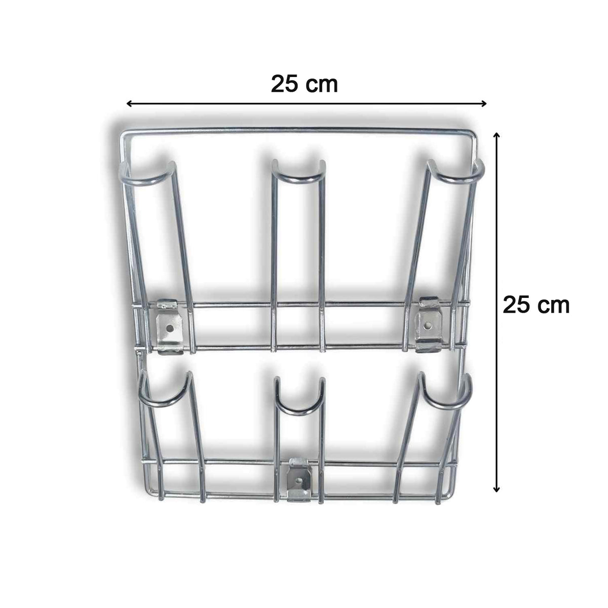 Wall-mounted Stainless-steel Cup  Mug Holder Rack (25 X 25 Cm 1 Pc)