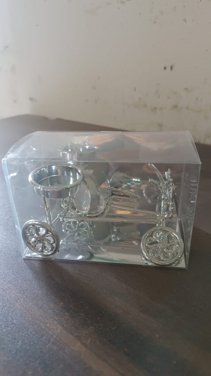 Unique cycle tealight holder illuminated for decorative home lighting