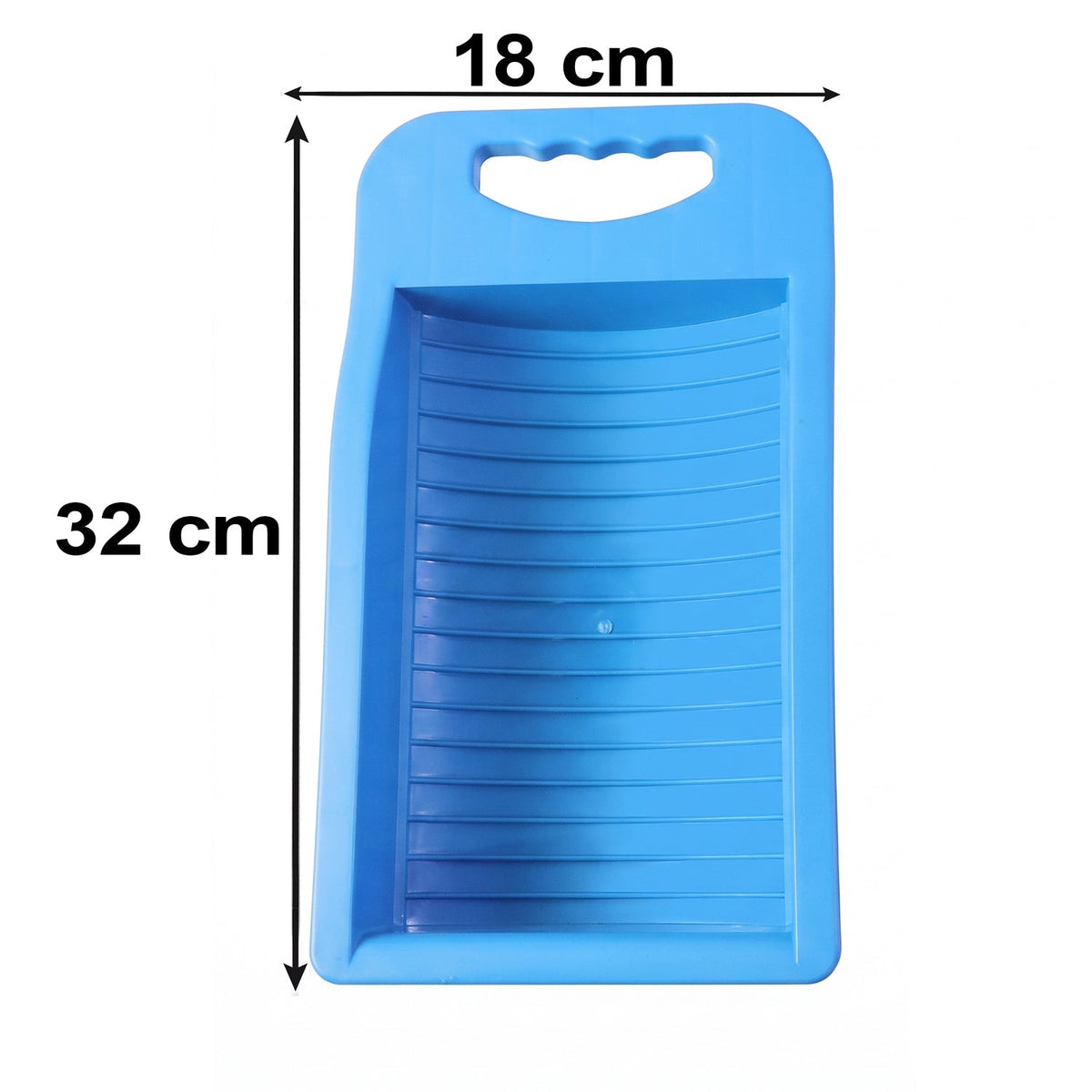 Portable Plastic Mini Washing Board With Soap Holder For Socks Laundry (1 Pc)