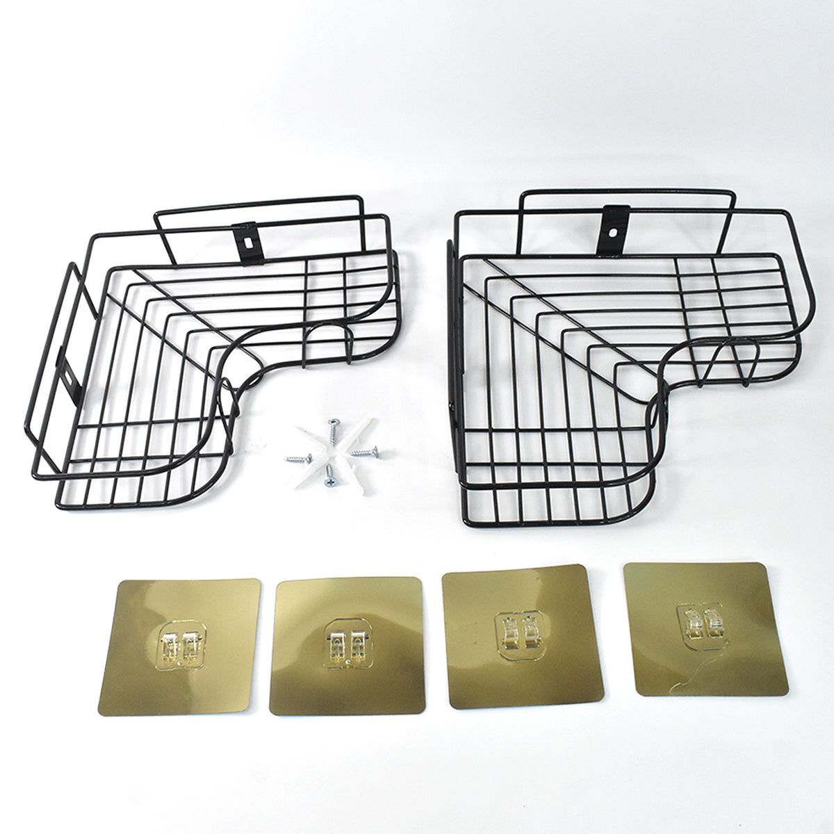 Metal Shower Shelf Shower Shelf Without Drilling (2 Pc)