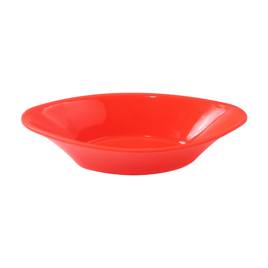 Plastic Marin Serving Bowl  Elegant Oval Deep Bowl (1 Pc  Red)