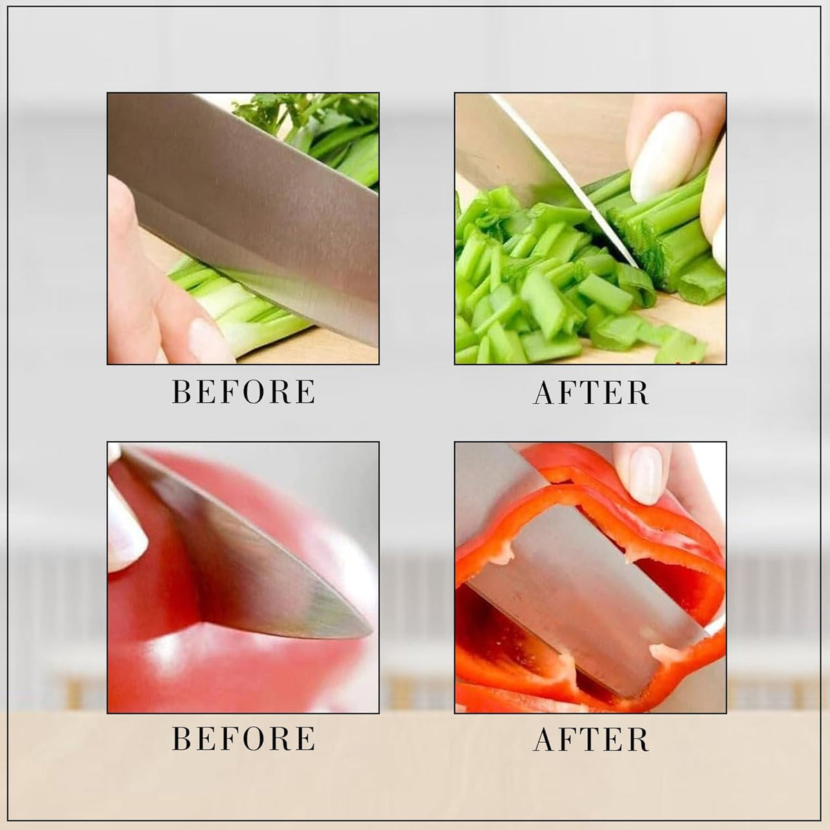 3 Stage Manual Knife Sharpener Tool For Steel And Ceramic Knives Kitchen (1 Pc)
