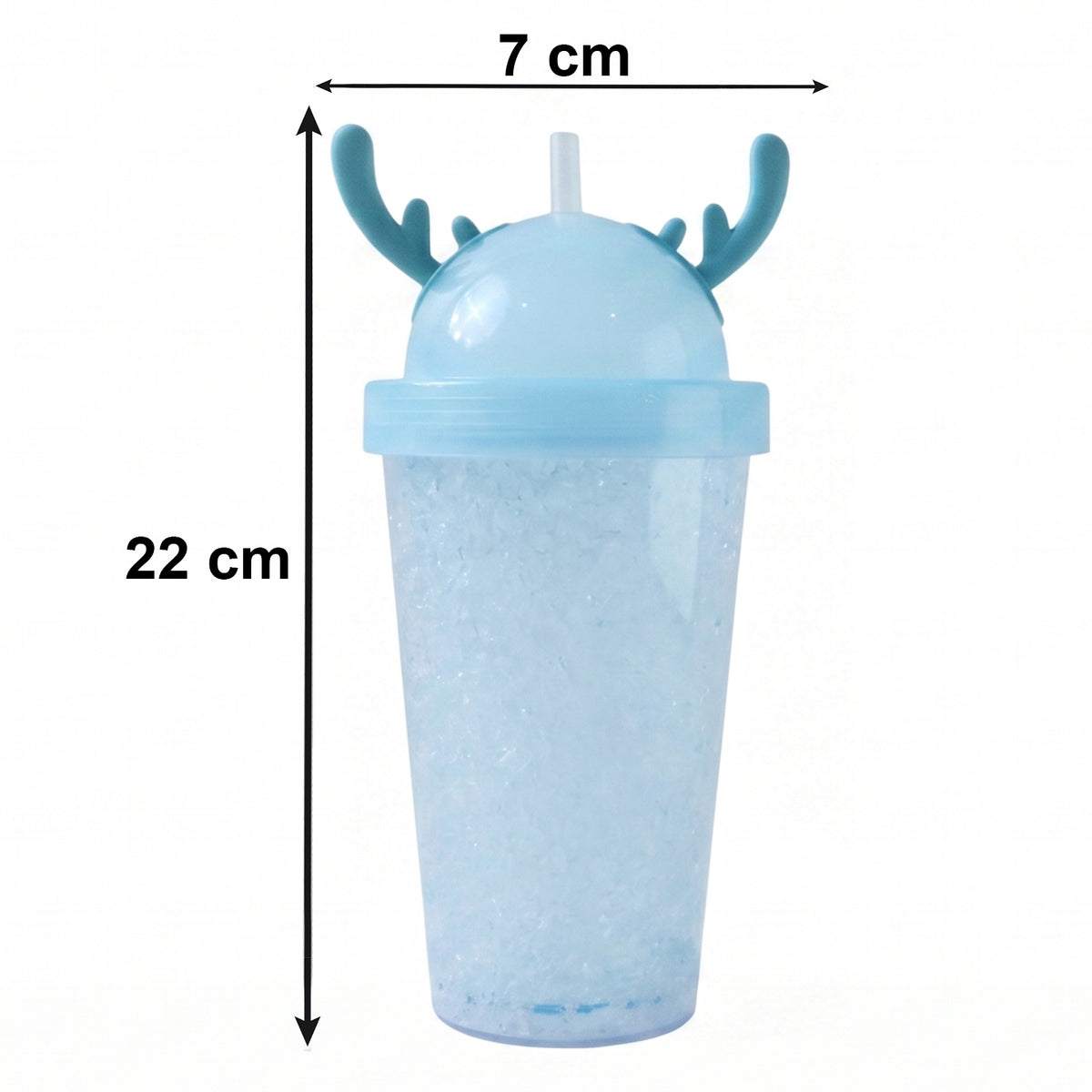 Stylish Swizzy Jelly Tumbler With Straw And Fun Lid (1 Pc 500ml)