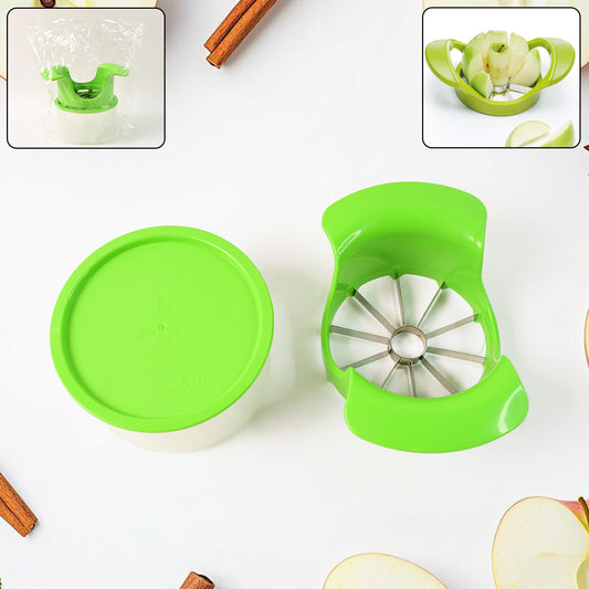 Apex Apple Cutter With Container  Unbreakable Abs Body  Stainless Steel Blades