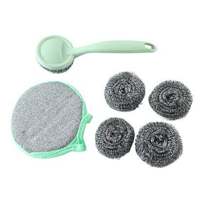 Kitchen Cleaning Set – 6-in-1 Stainless Steel Scrubber