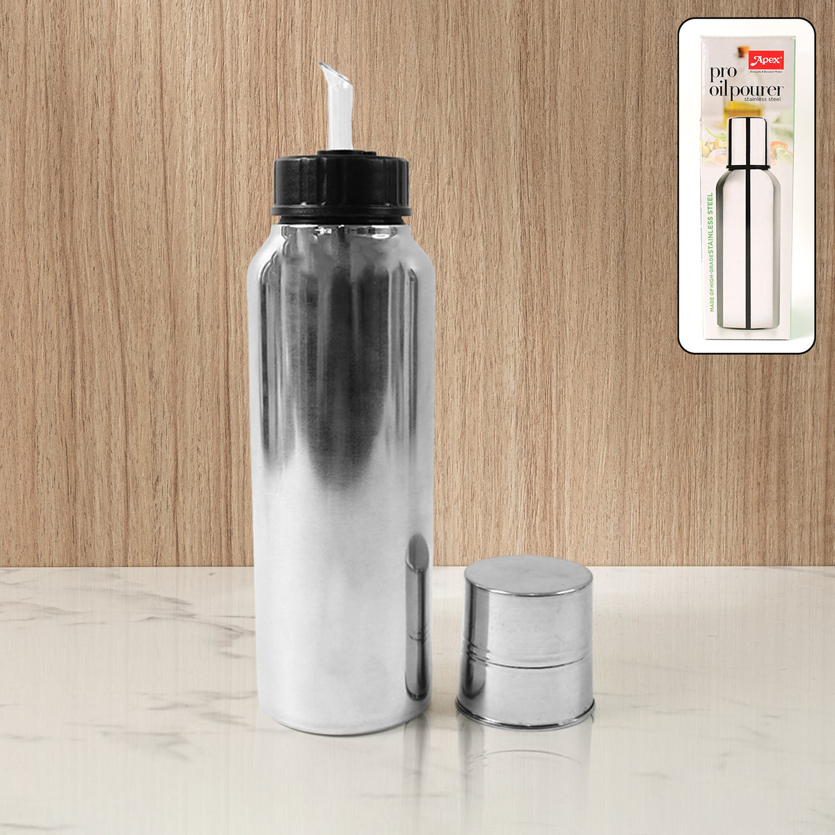 Apex Pro Stainless Steel Oil Pourer  750ml (1 Pc)