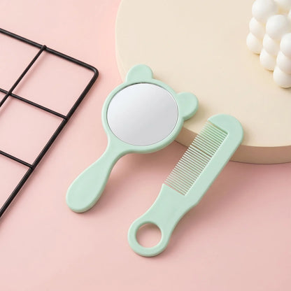 Comb And Mirror 2 In 1 Grooming Kit Cute Handheld Vanity Set For Girls (1 Set)