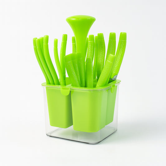 Supermom Premium Fancy Cutlery Set With Holder (24 Pc  Set)