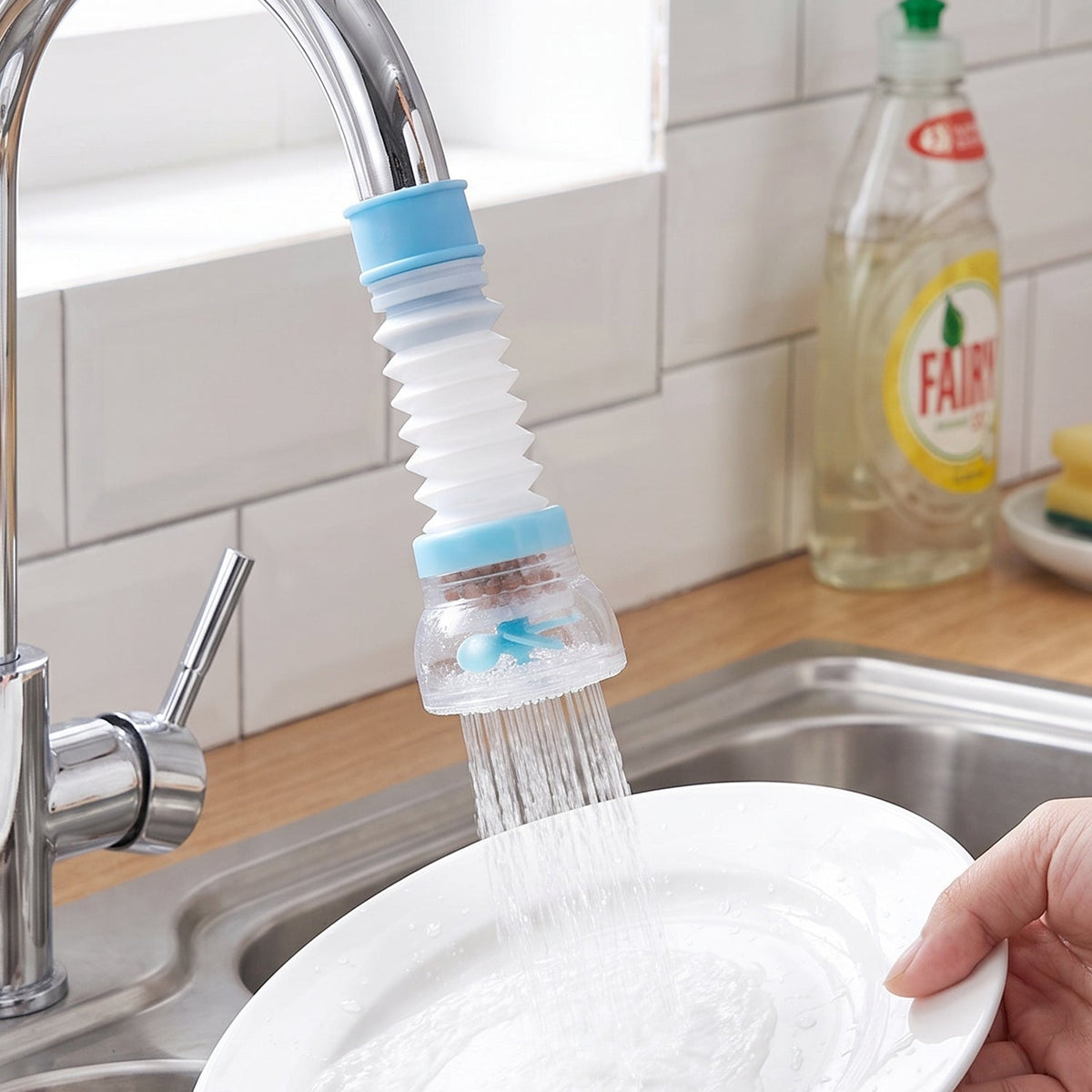 Plastic Faucet Water Filter Aerator For Kitchen Sink Splash-free Tap Use (1 Pc)