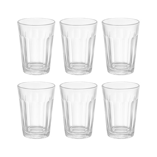 Supermom Plastic Chai Pyali Transparent Tea Glass Set (130ml  6 Pc)