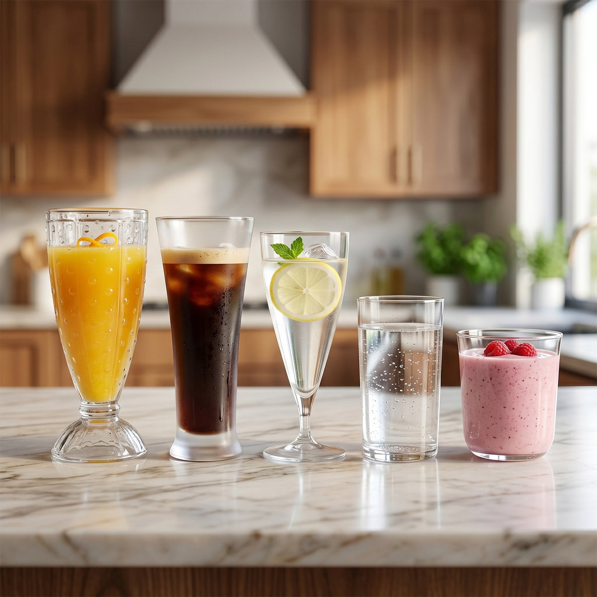Premium Unbreakable Plastic Drinking Glass (1 Pc Mix Design)