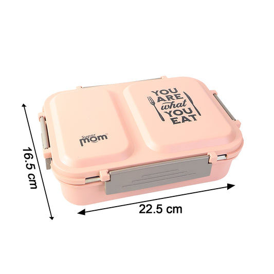 Supermom 2 Partition Stainless Steel Lunch Box