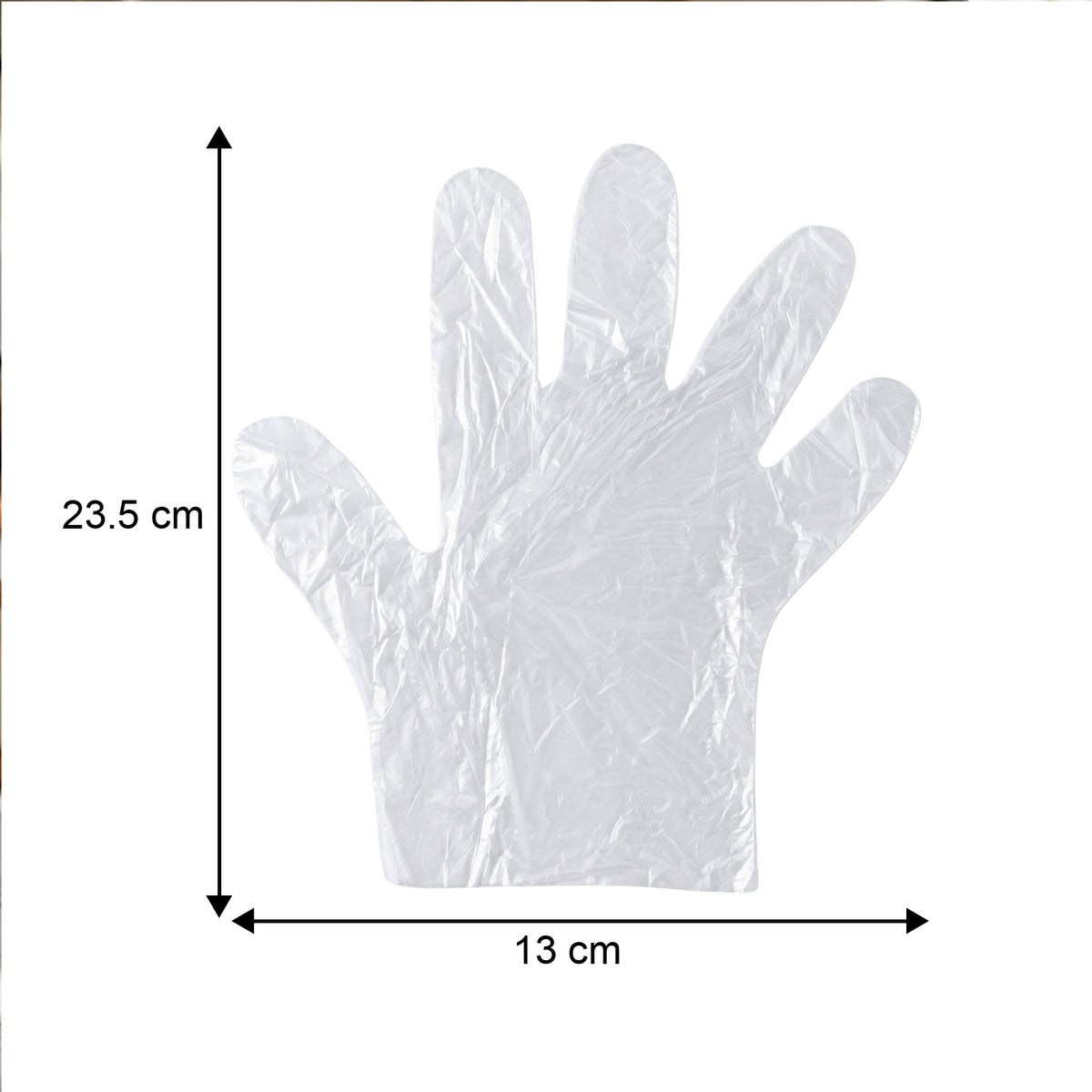 Disposable Medium Plastic Gloves (100 Pc)