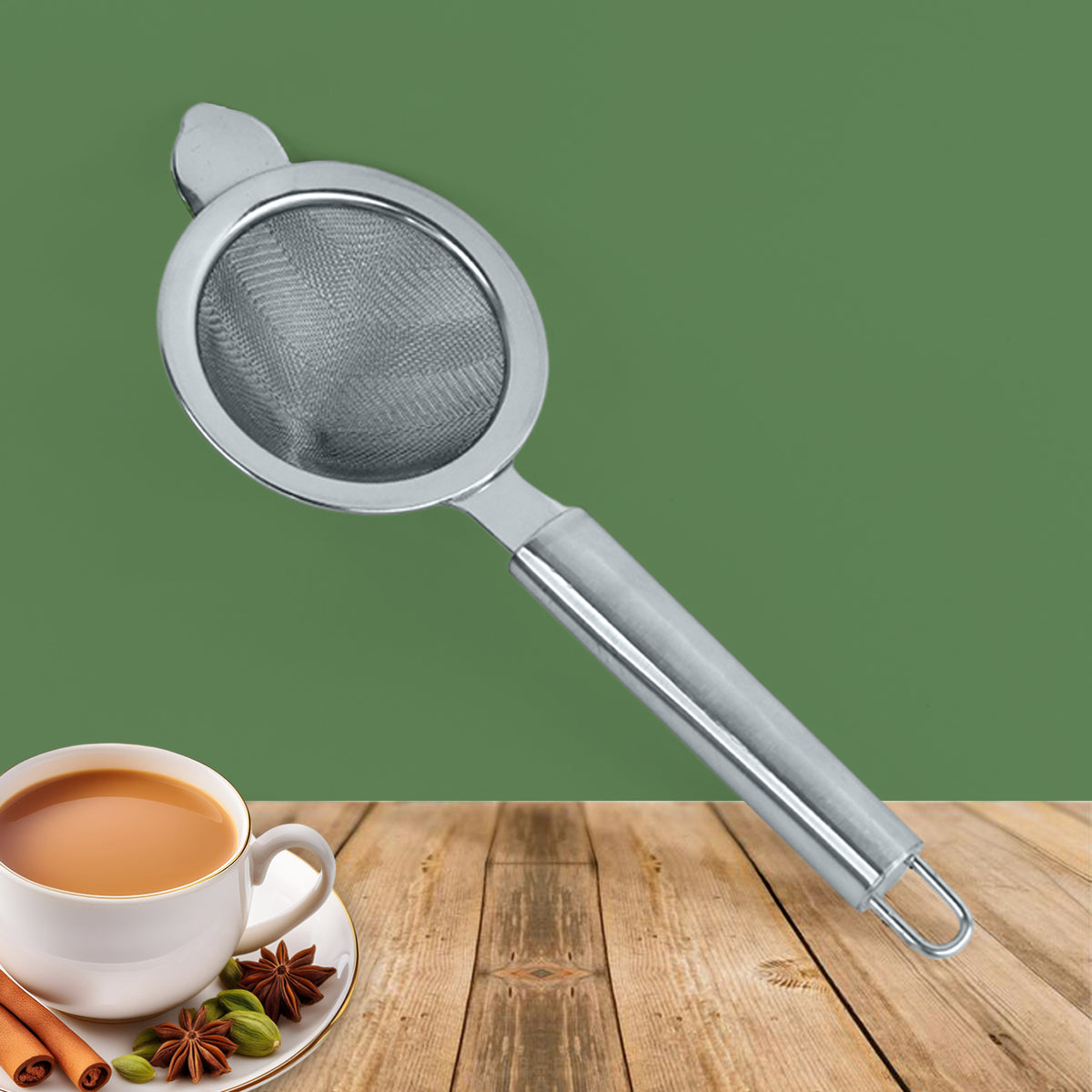 Apex Premium Conical Tea Strainer With Pipe Handle